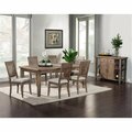 Alpine Furniture Aspen Extension Dining Table with Butterfly Leaf, Antique Natural - 30 x 42 x 60-78 in. 8812-01